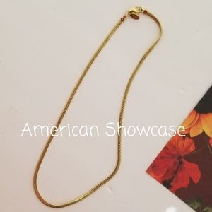 12K GOLD BRAIDED NECKLACE